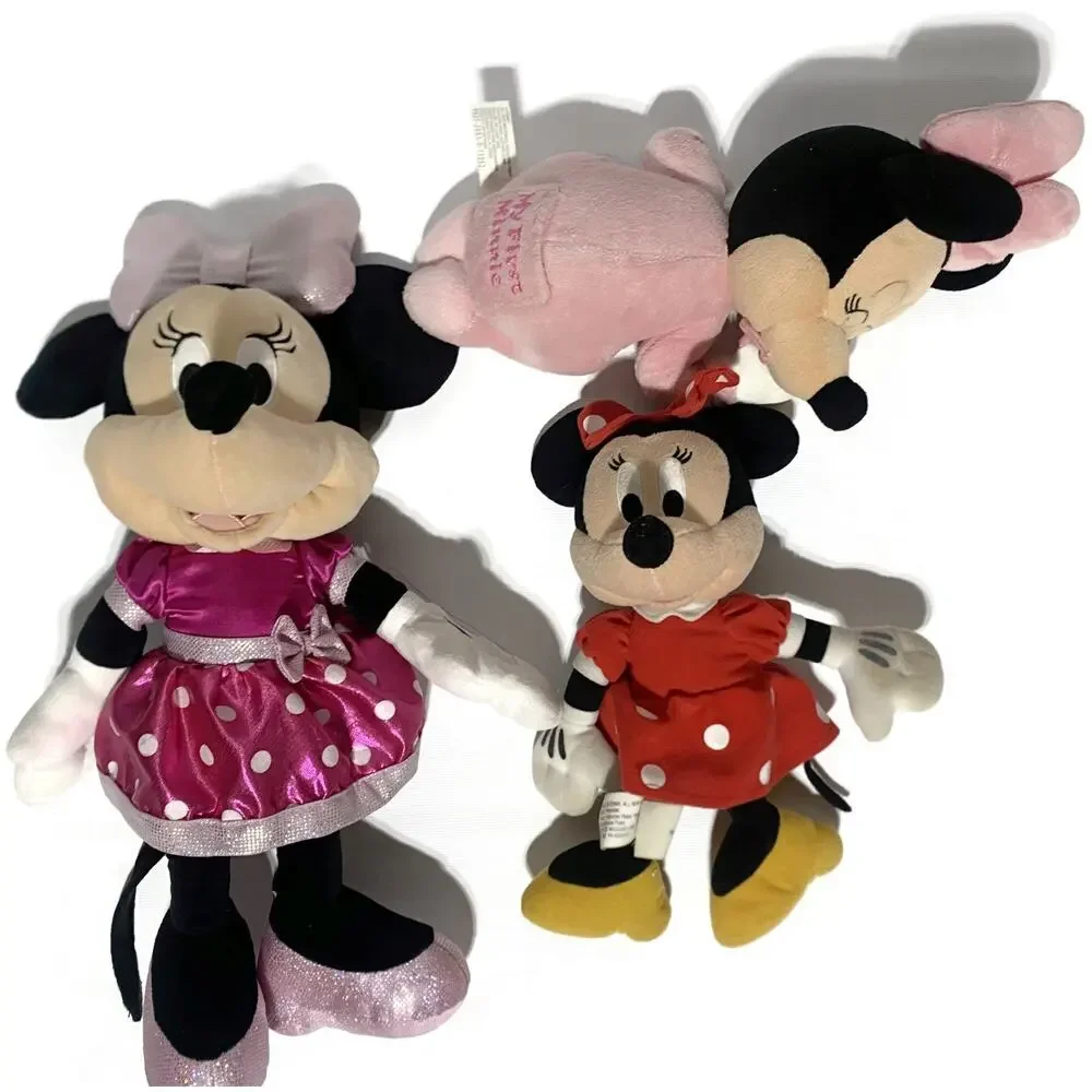 Minnie Mouse Plush Set of 3 Disney and Disney Parks w/Sleeping Baby Minnie